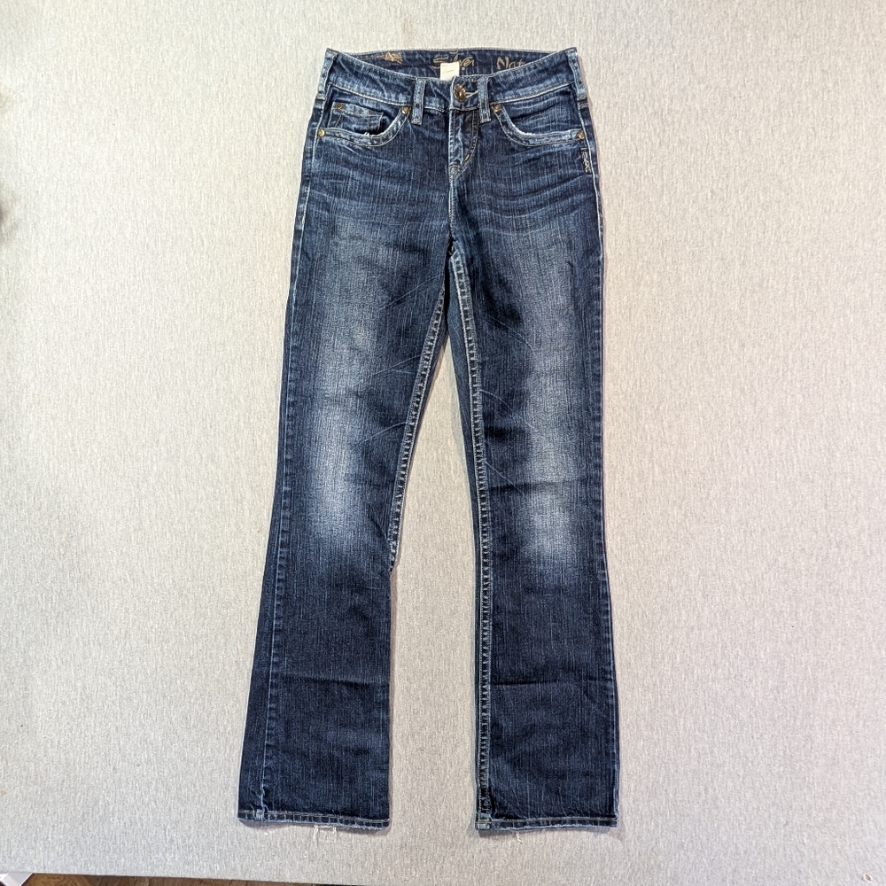 Silver Jeans Natsuki Boot Cut Jeans Women's 25 X 33 Distressed Blue